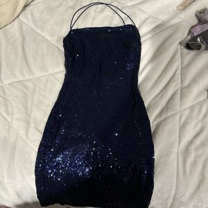 Windsor blue sequin dress size small